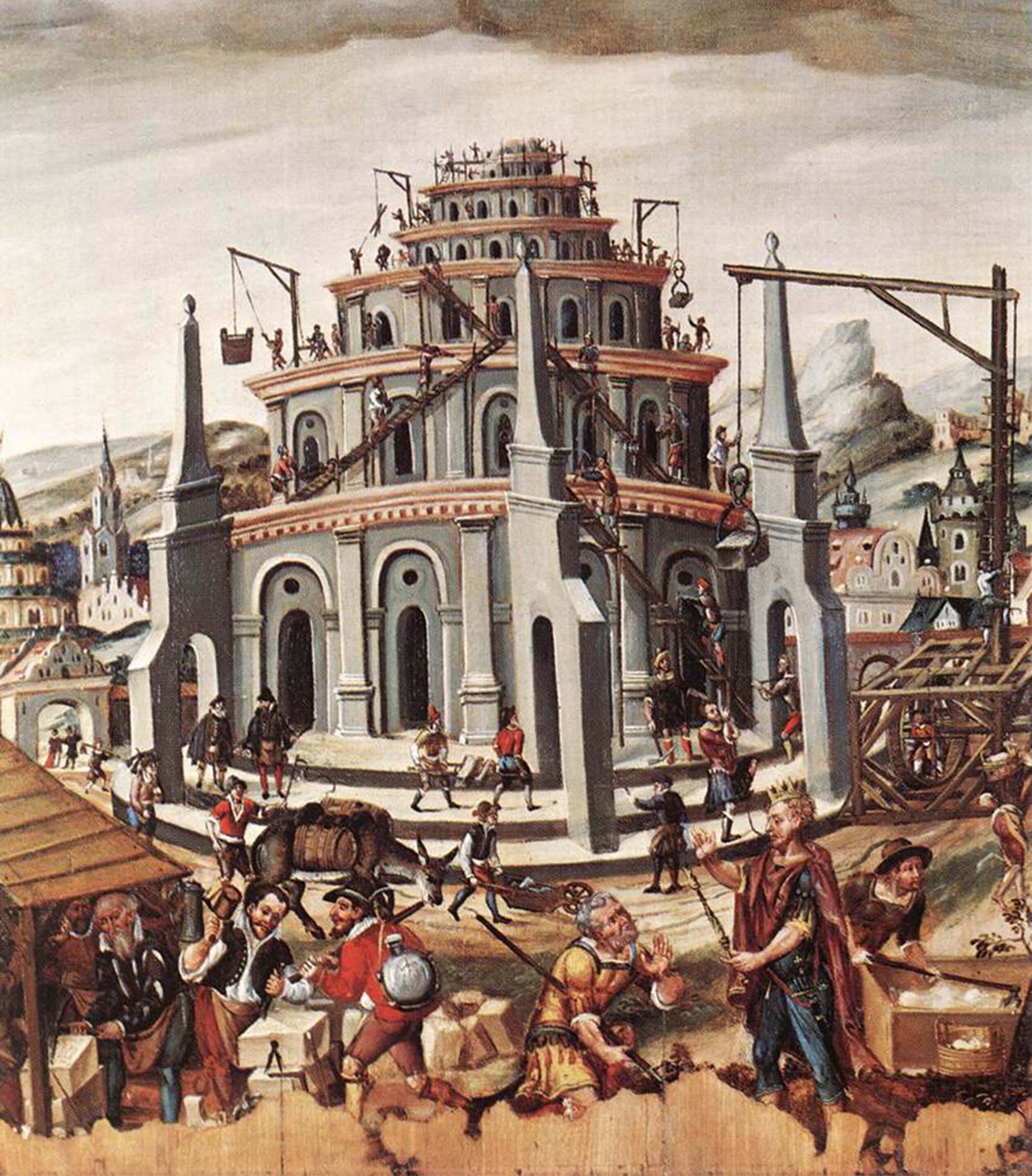 Строительство вавилонской башни. Питер брейгель старший Вавилонская башня. Вавилонская башня картина брейгеля. Вавилонская башня в Вавилоне. Вавилонская башня 1590.