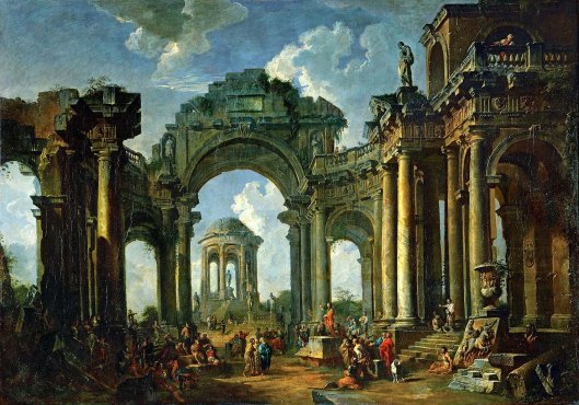 The Roman Forum with the Arch of Titus (1749)